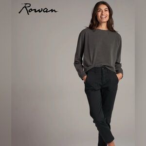 Rowan faded black Reagan long sleeve tee